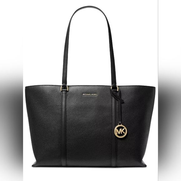 Michael Kors Large Black Saffiano Leather Tote Bag - Picture 1 of 5